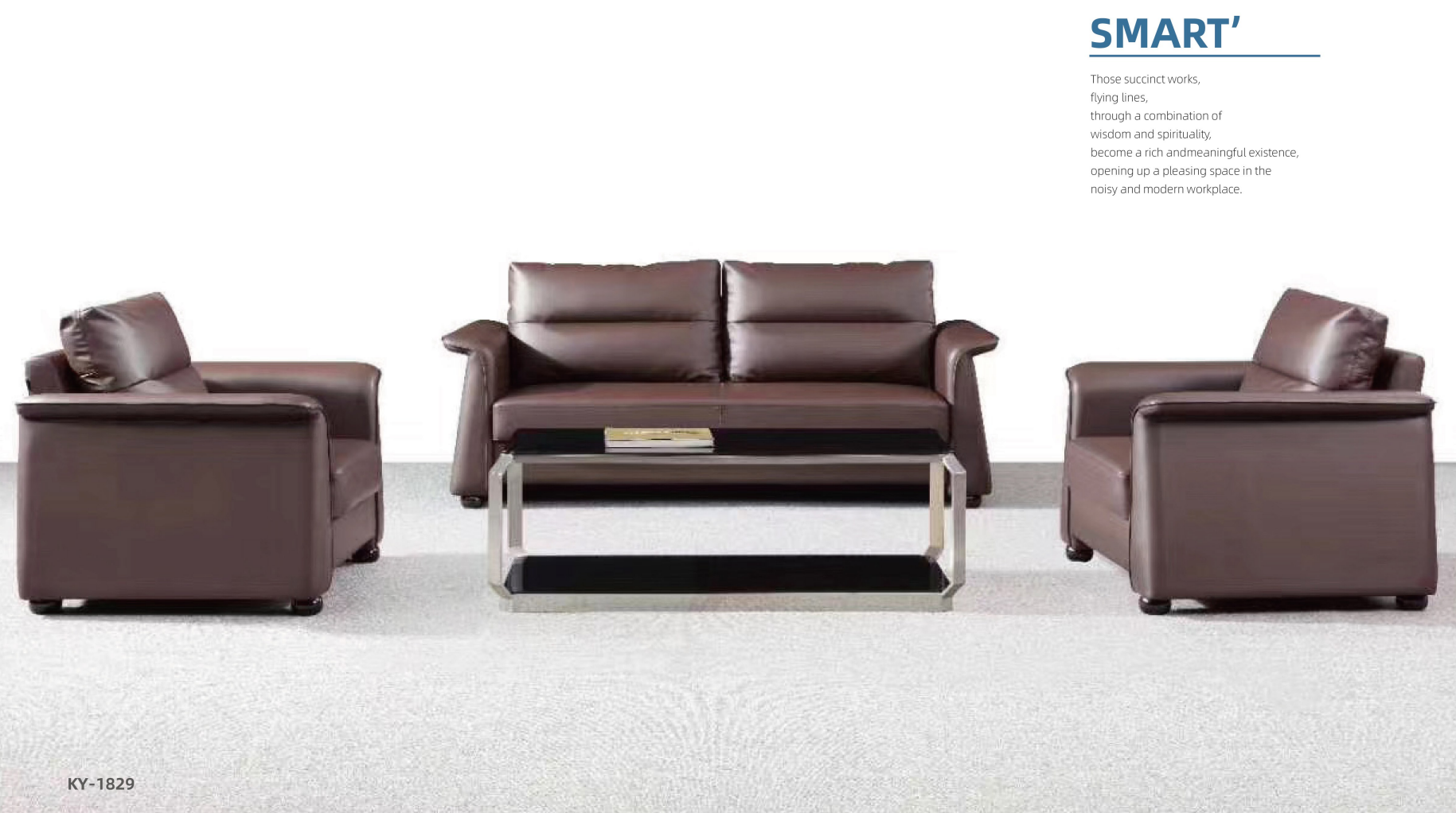 Brown Sofa ses for manager room 