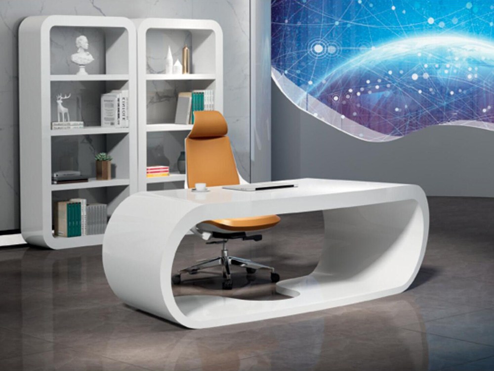 White Modern office desk 